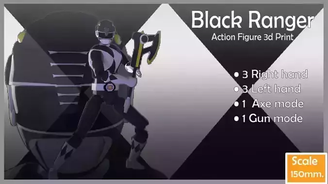 Super rangers Black ranger  Action figure 