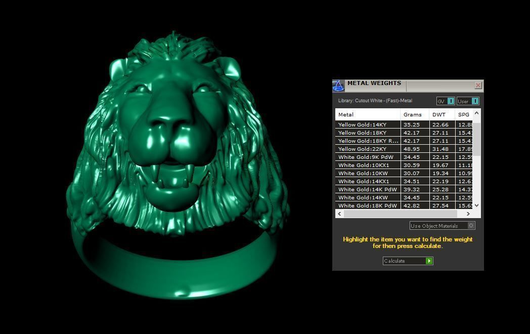 Lion Ring for men 3D print model_3