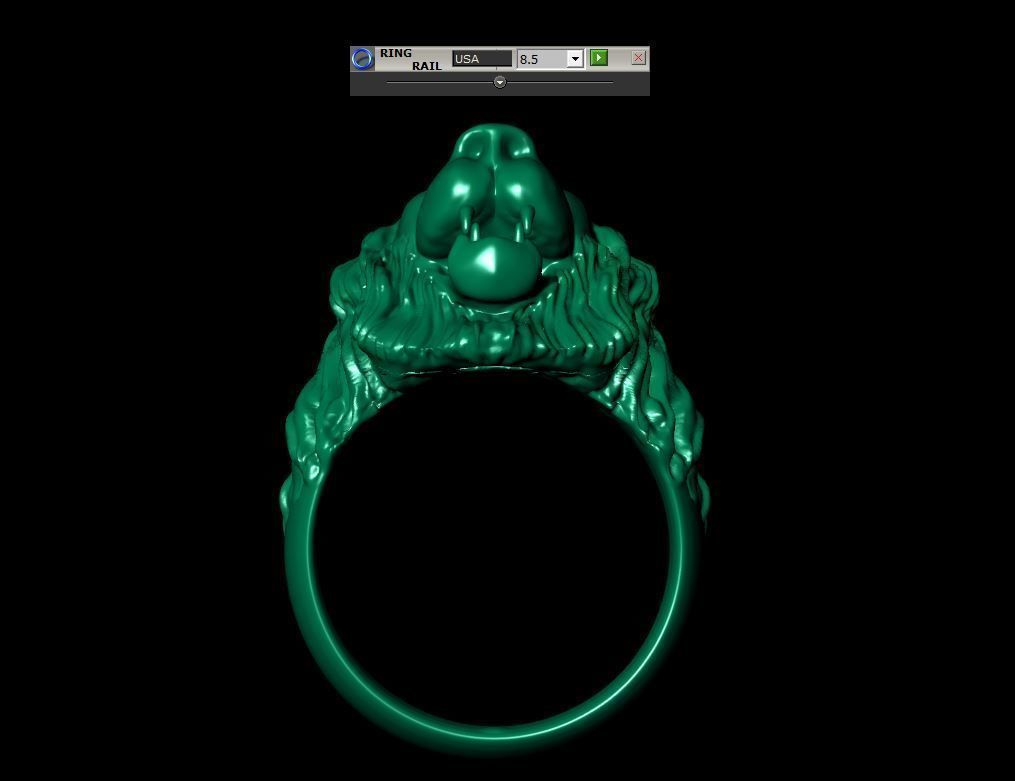 Lion Ring for men 3D print model_4