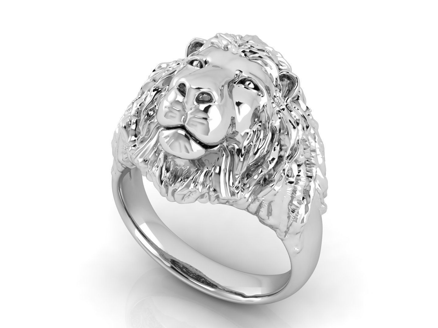 Lion Ring 3D print model_2
