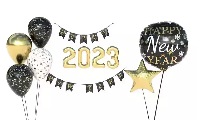 BALLOONS NEW YEAR 2023