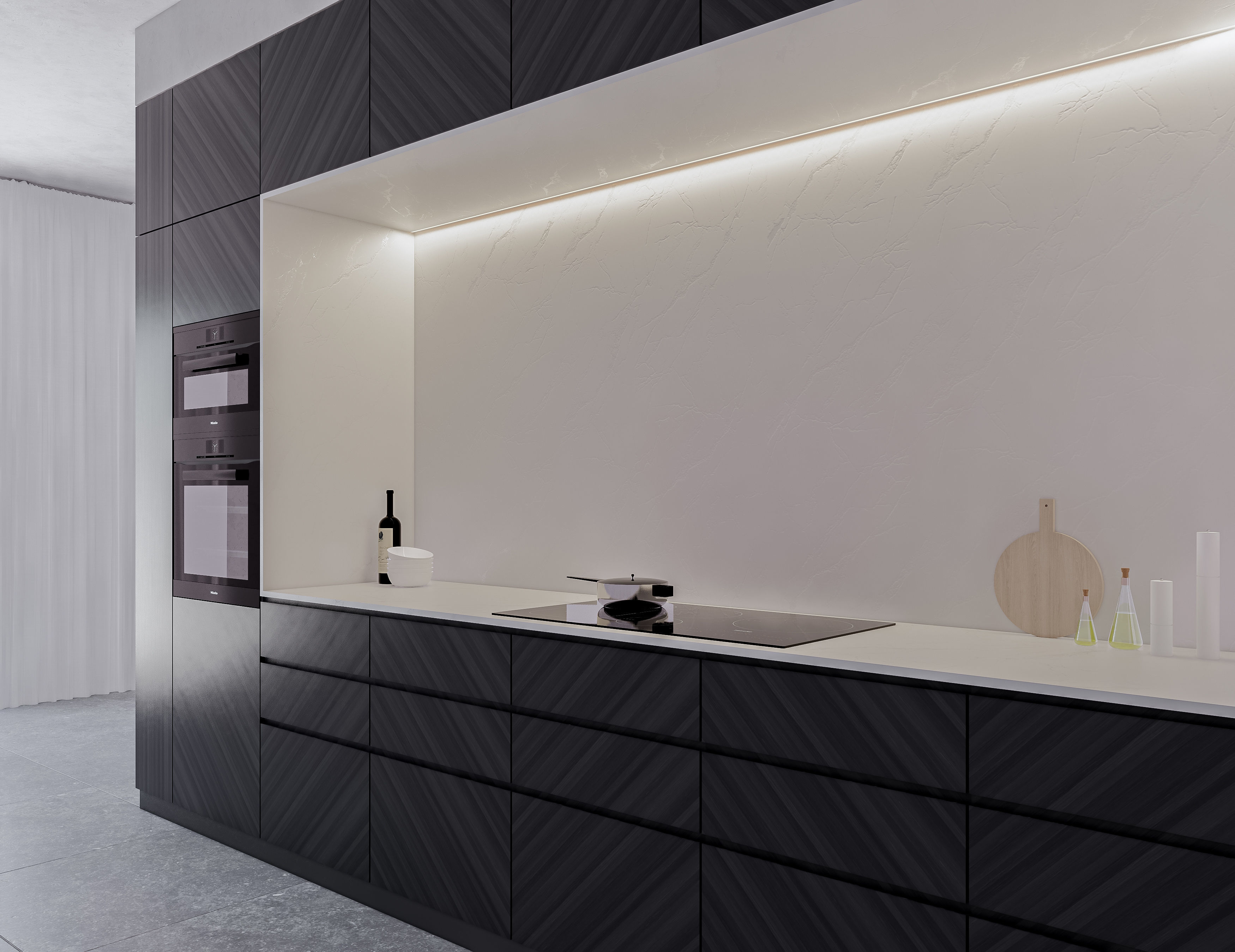 Modern Kitchen Created in Revit 14 Low-poly 3D model_6