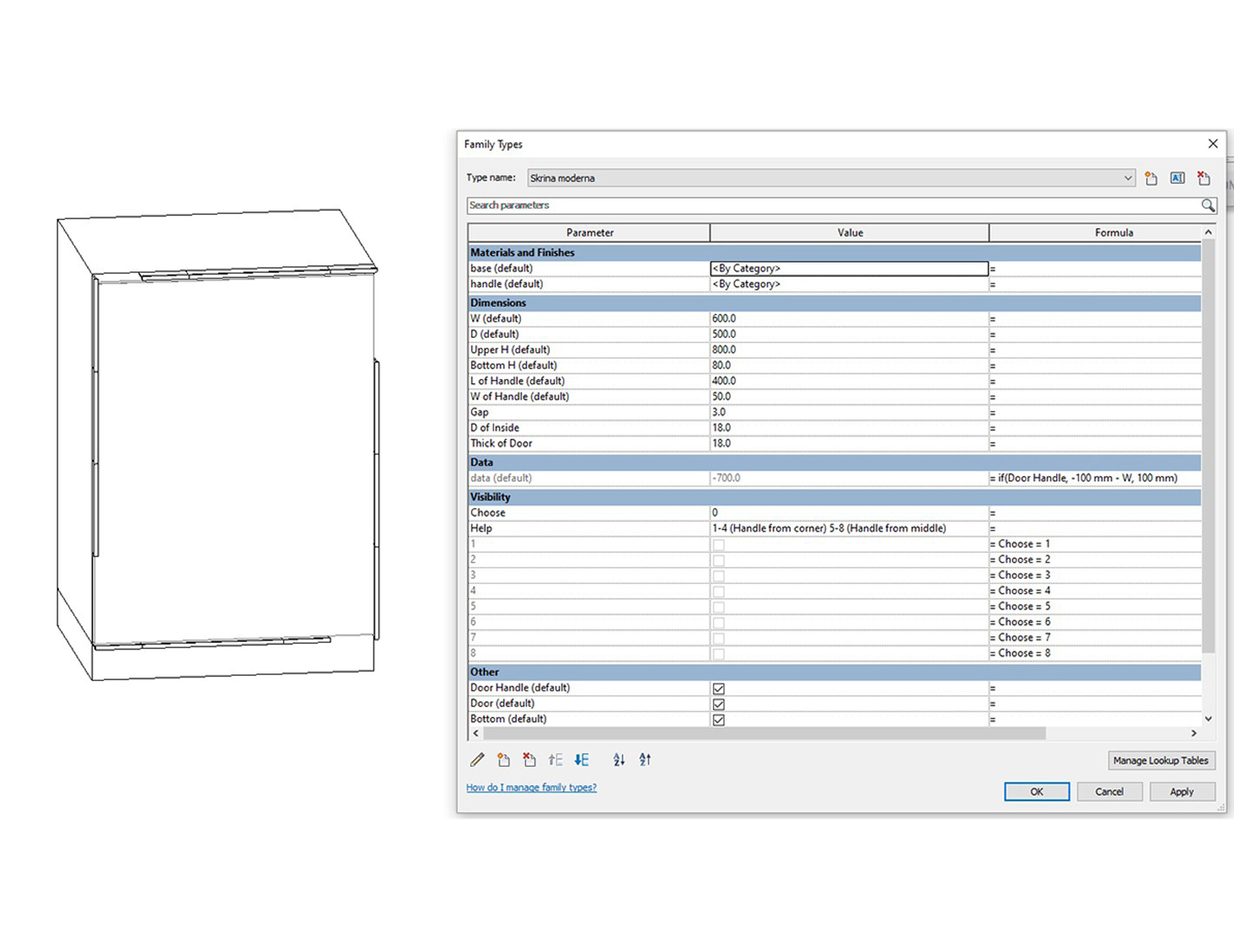 Modern Kitchen Created in Revit 14 Low-poly 3D model_22