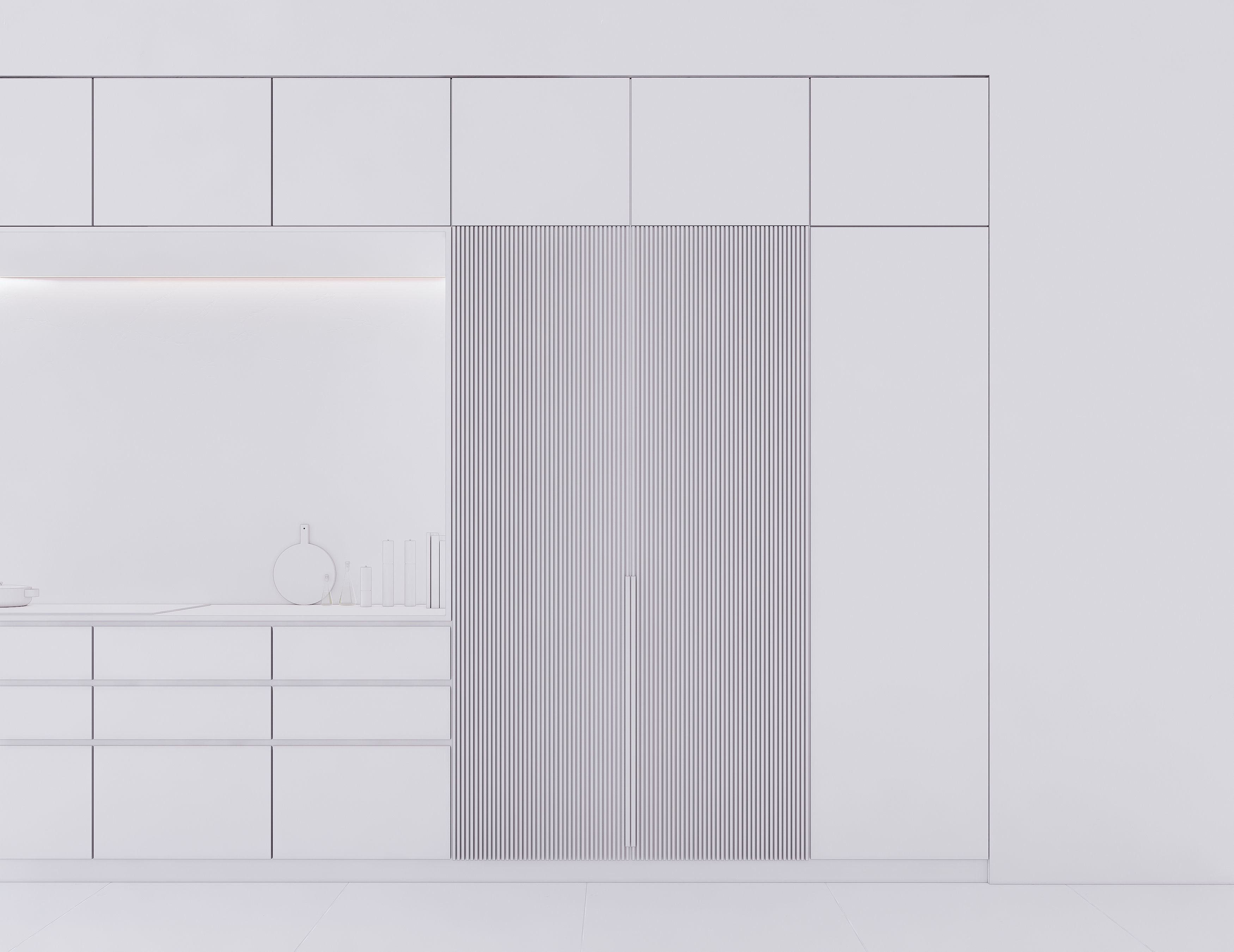 Modern Kitchen Created in Revit 14 Low-poly 3D model_18