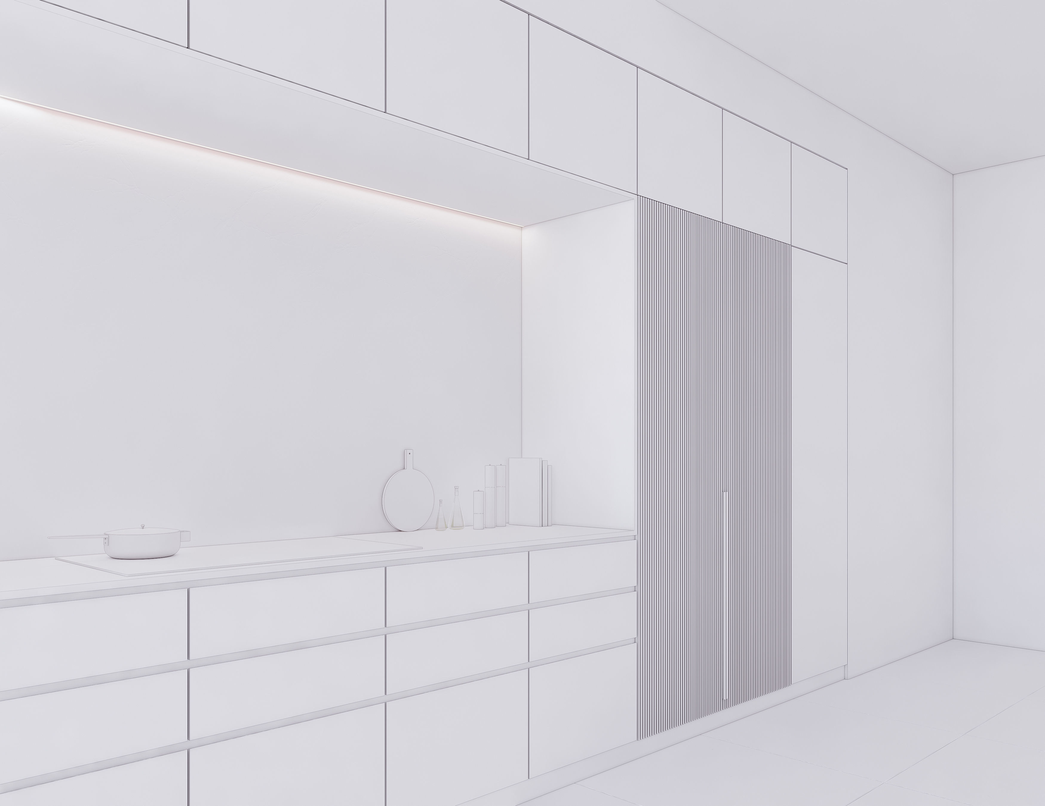 Modern Kitchen Created in Revit 14 Low-poly 3D model_17