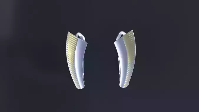 Neat little earrings for CNC model or 3D print model