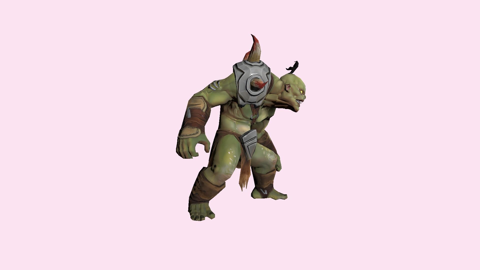 Fantasy Small Orc Low-poly 3D model_5