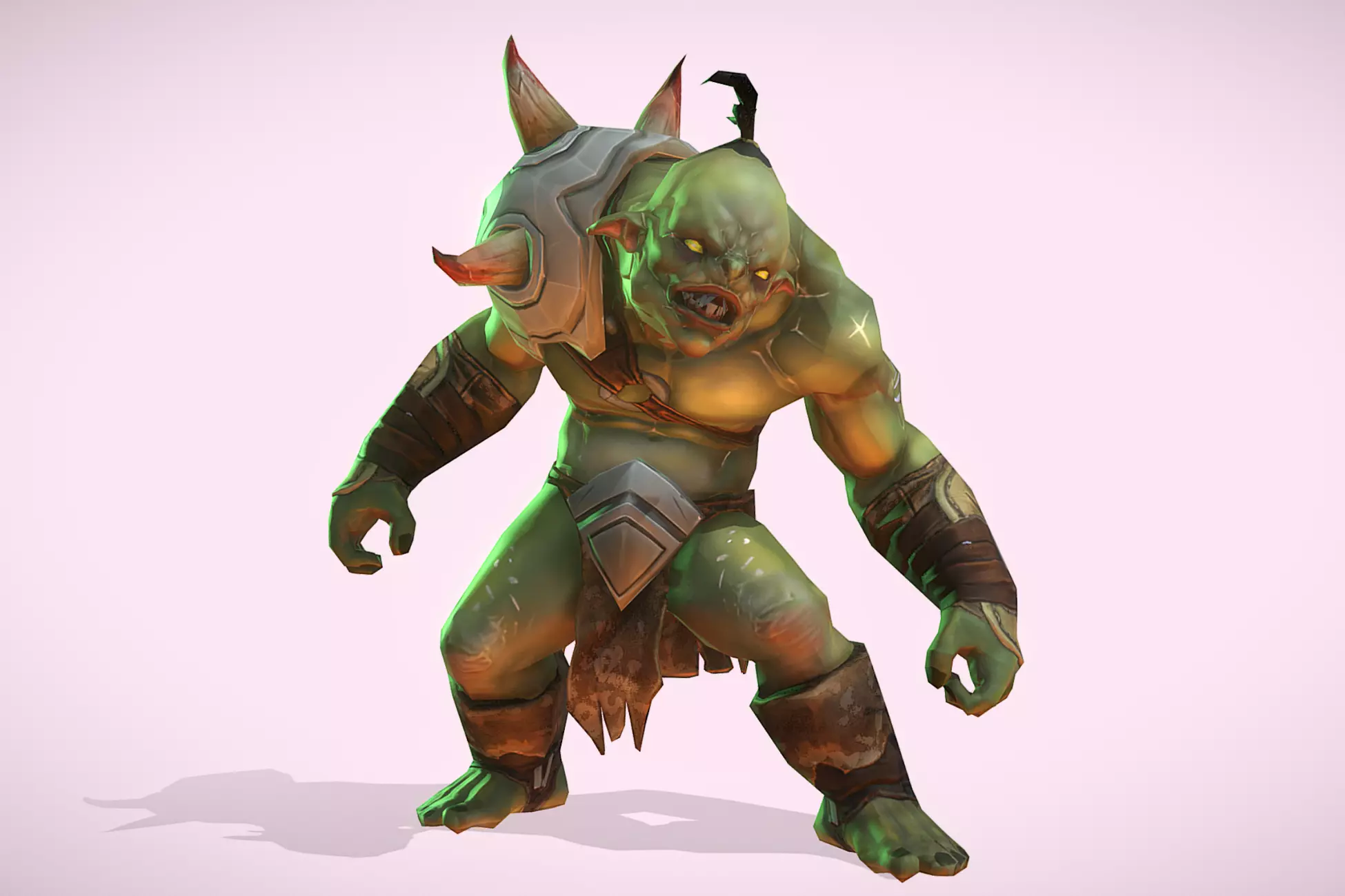 Fantasy Small Orc Low-poly 3D model_0