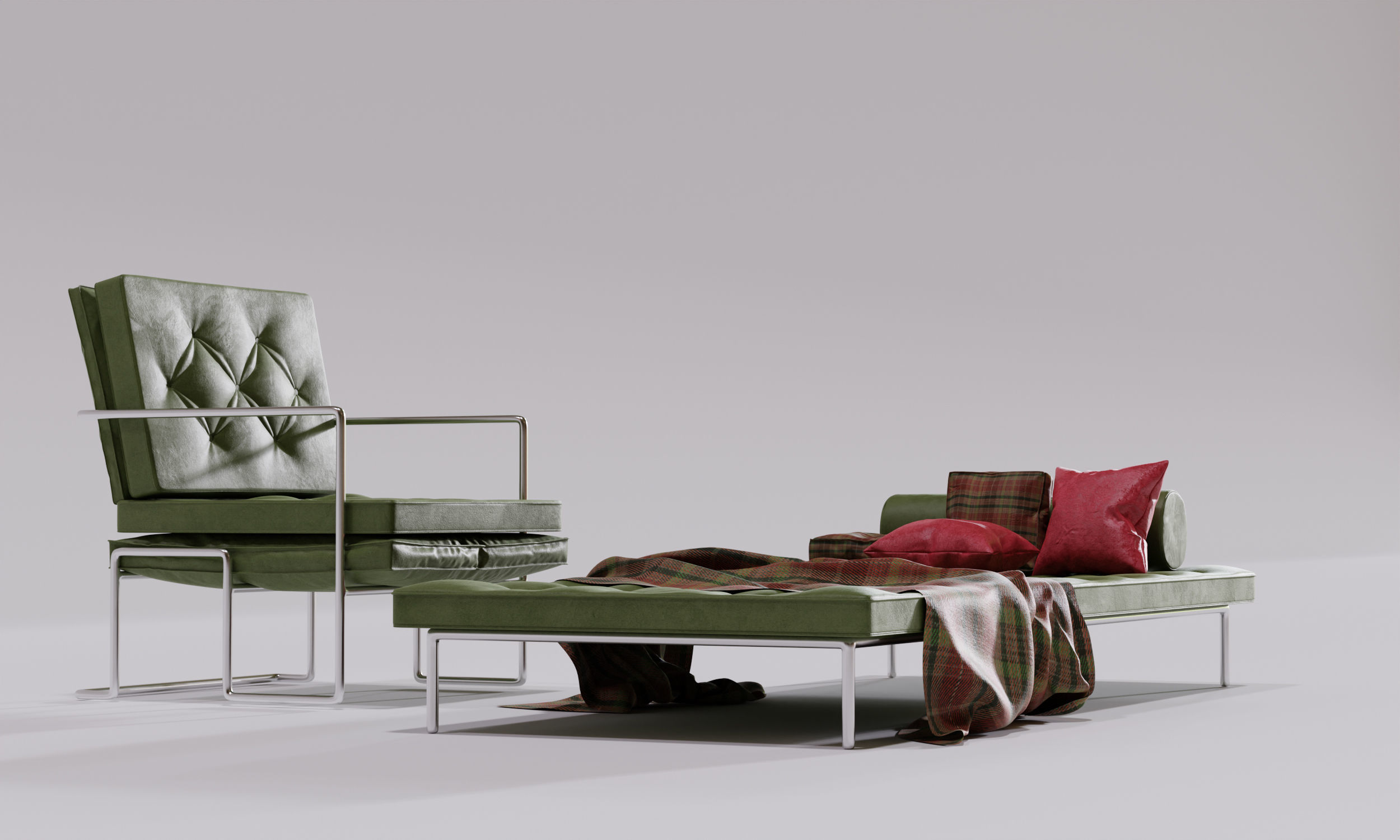 f-ds furniture set 2 chesterfield furniture Free 3D model_11