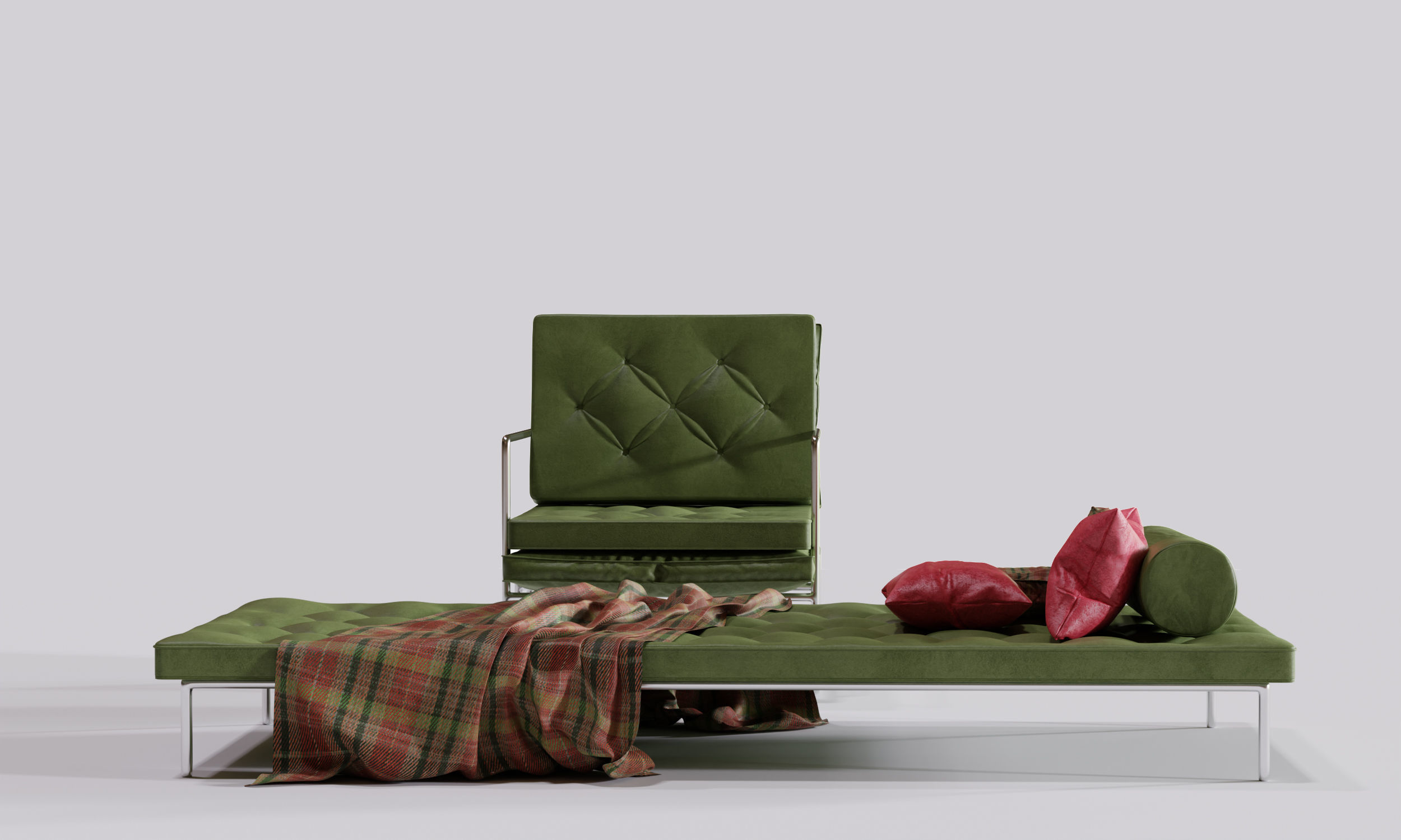 f-ds furniture set 2 chesterfield furniture Free 3D model_12