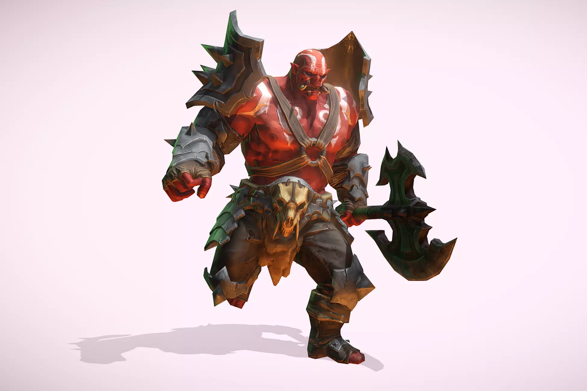 Fantasy Warrior Orc 2 Low-poly 3D model