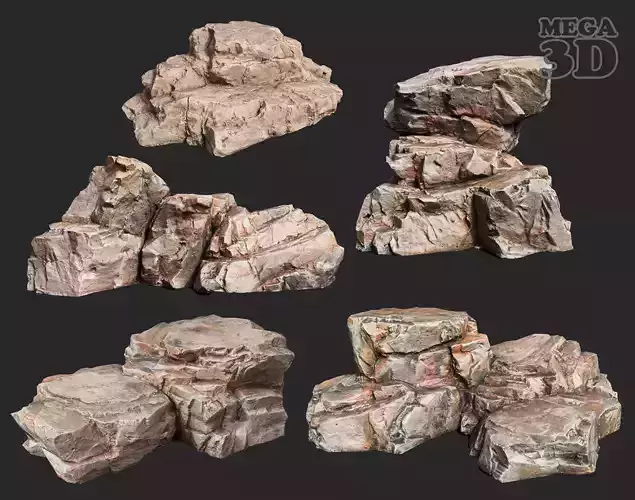 Sharp Rock Formation 221104 - Ultra HD 16K Texture