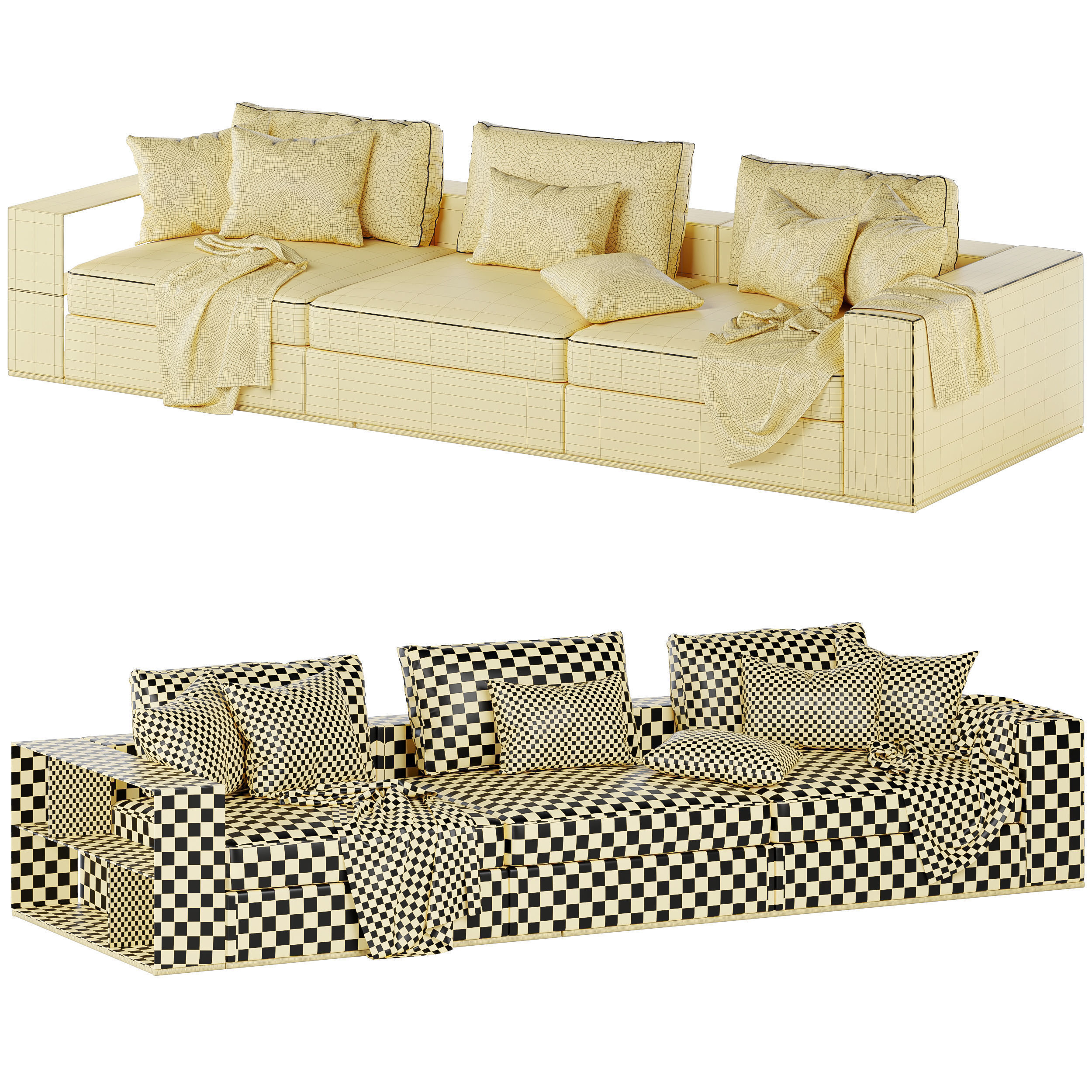 ground-piece sofa by flexform 3D model_5