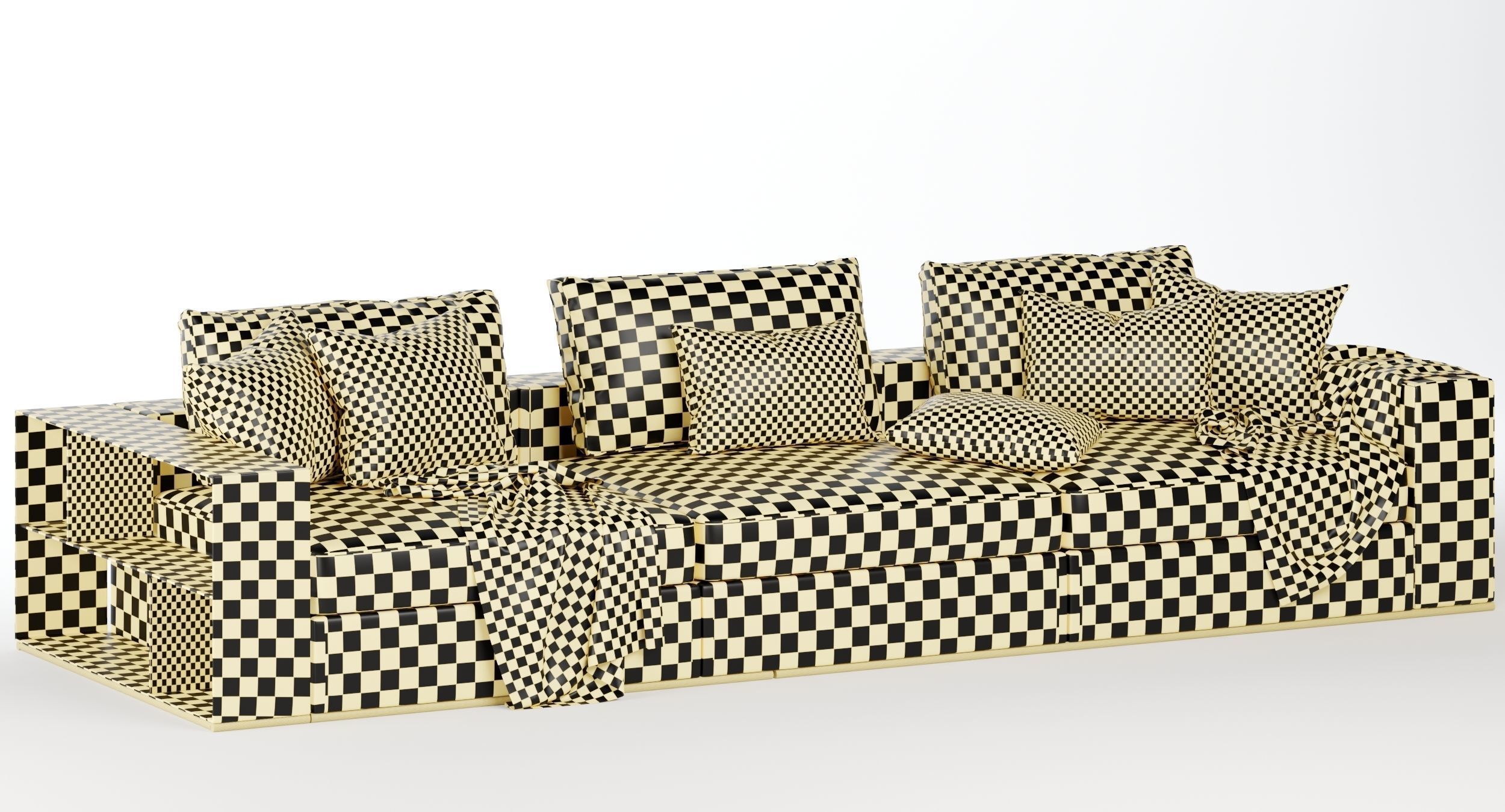 ground-piece sofa by flexform 3D model_4