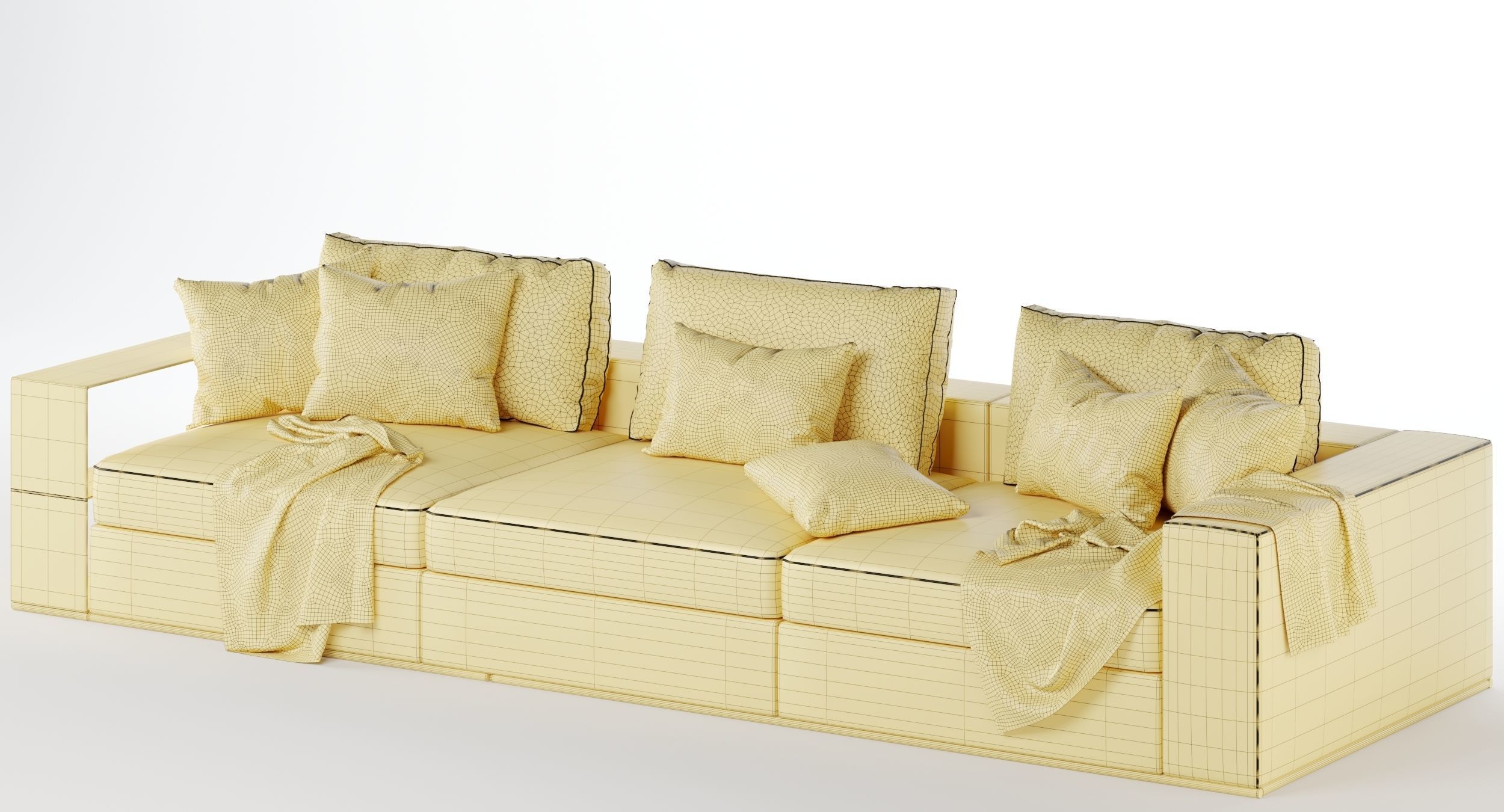ground-piece sofa by flexform 3D model_3