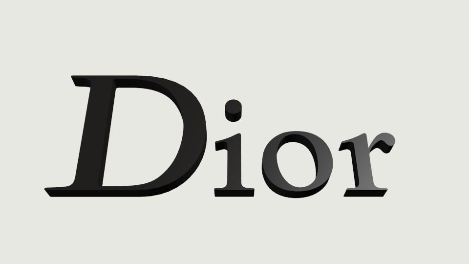 Dior Logo 3D print model_1