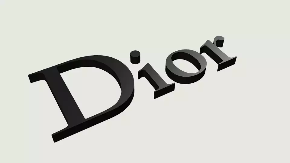 Dior Logo 3D print model_0
