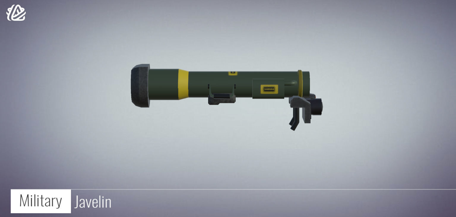 3D Javelin - Military Weapons Low-poly 3D model_2