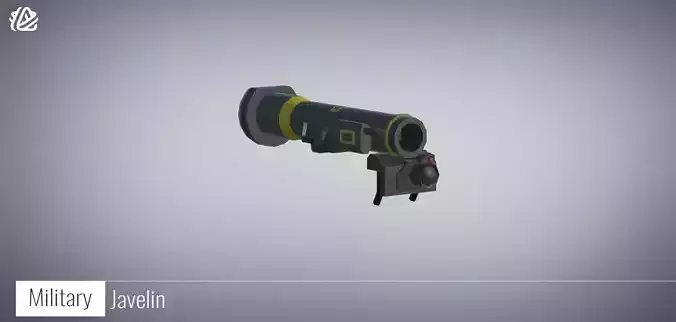 3D Javelin - Military Weapons Low-poly 3D model