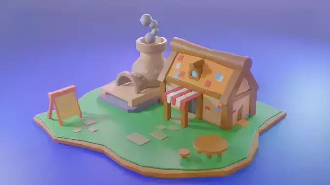 Low Poly small House