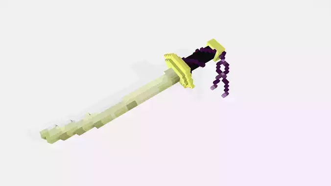 Voxel Purple Sword 