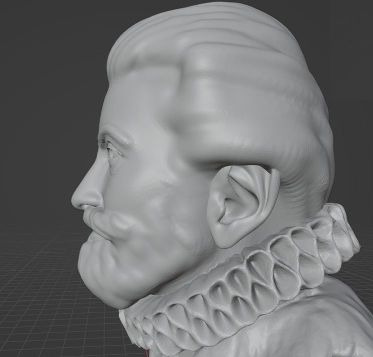 John Donne 3D print model_6