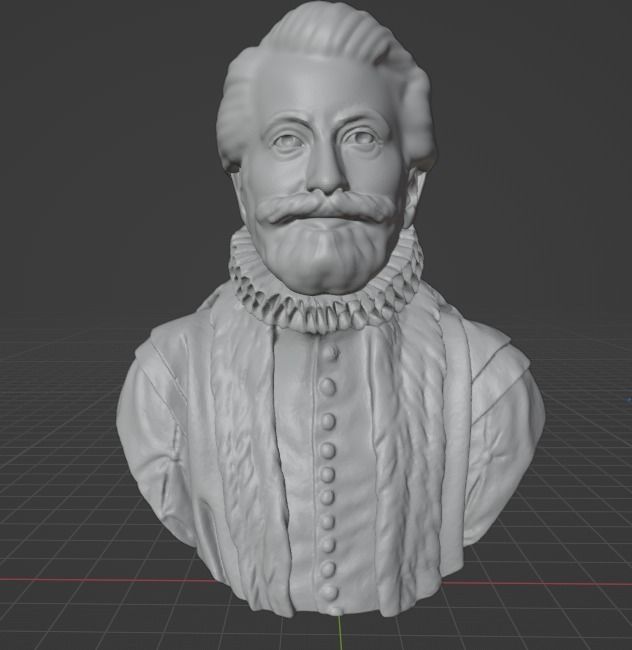 John Donne 3D print model_2