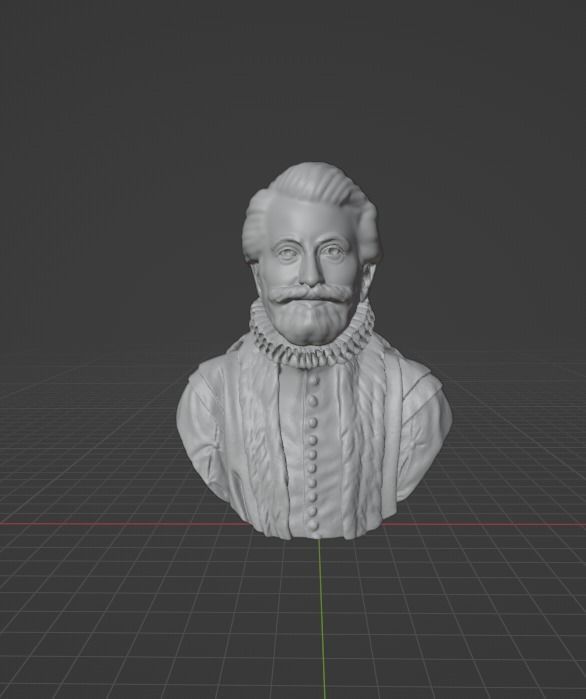 John Donne 3D print model_11