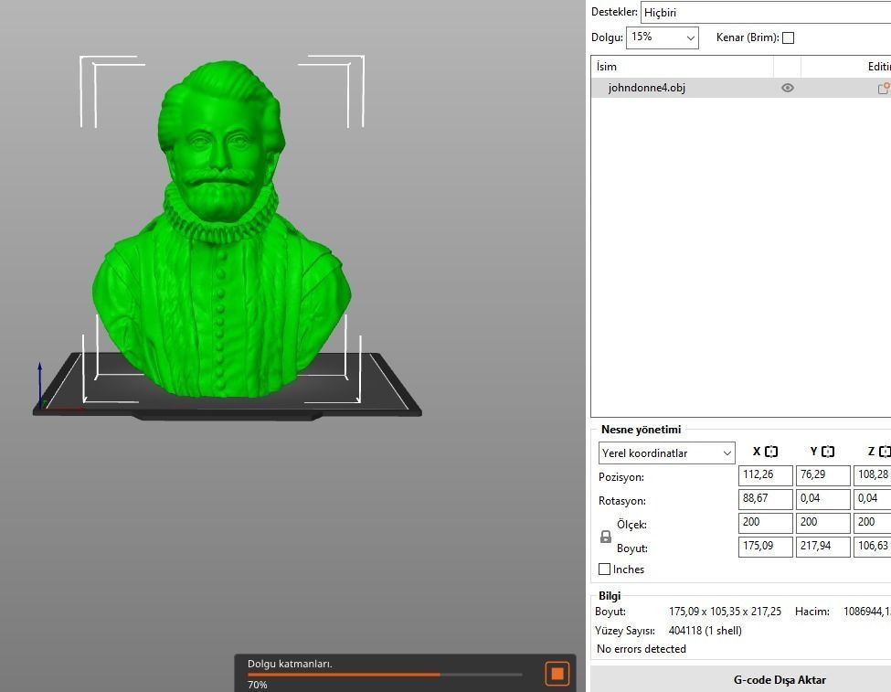 John Donne 3D print model_13