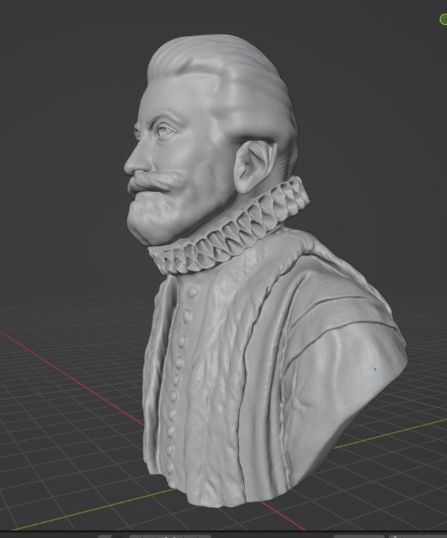 John Donne 3D print model_20