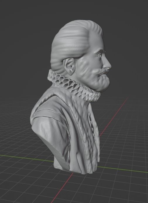 John Donne 3D print model_15