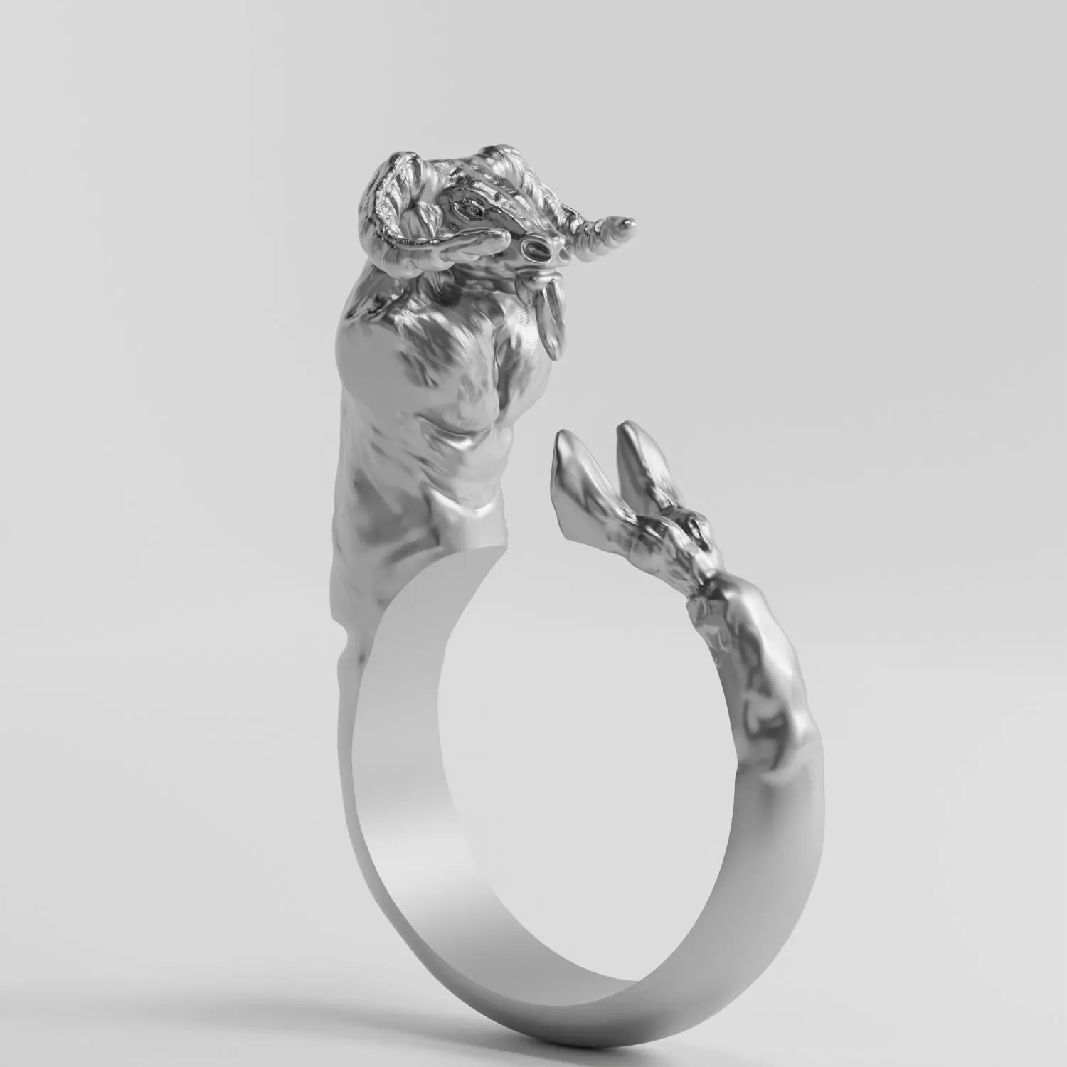 minotaur ring STL file all sizes zbrush model 3dprinting Free 3D print model