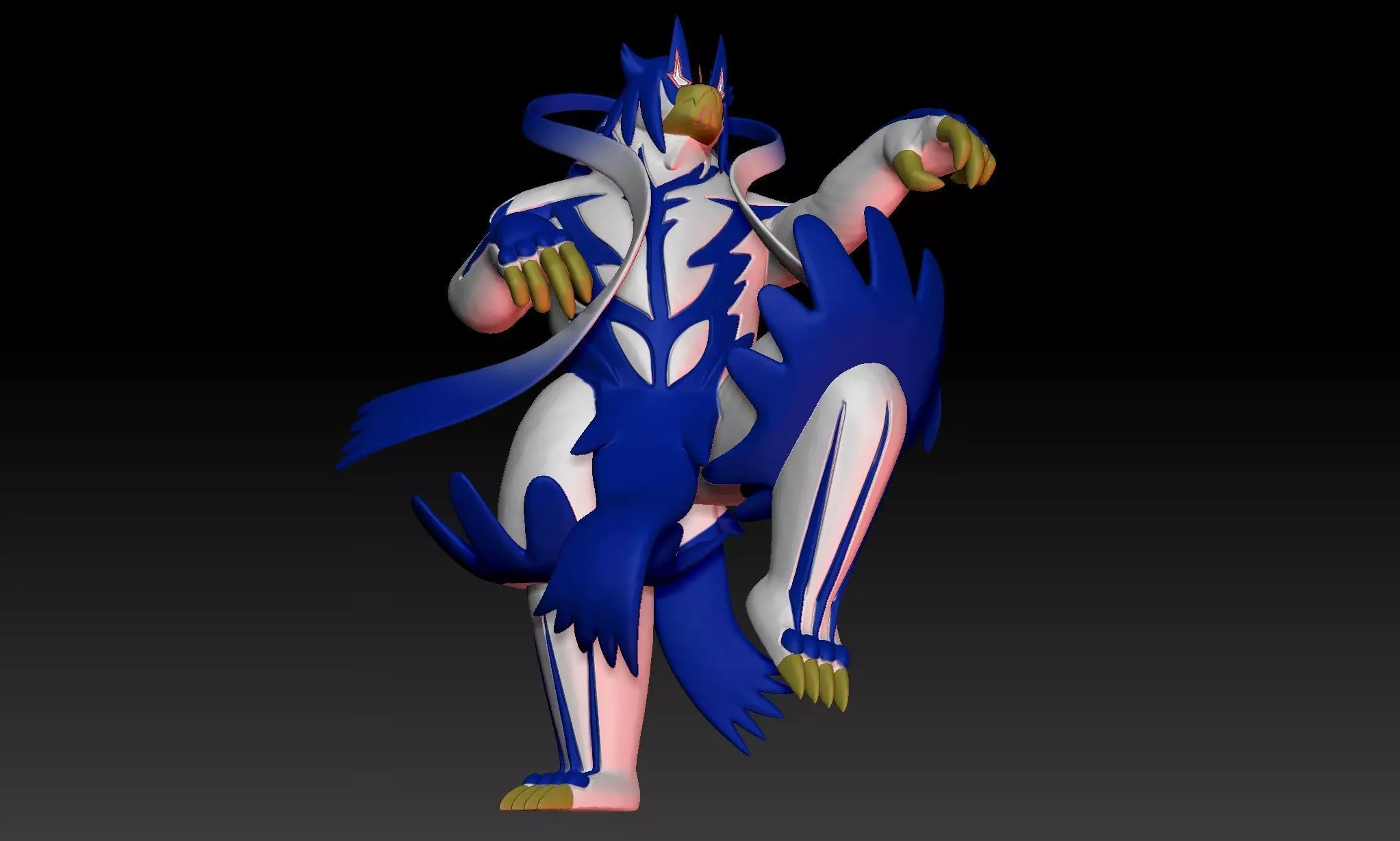 Pokemon Gigantamax Urshifu Rapid Strike 3D print model