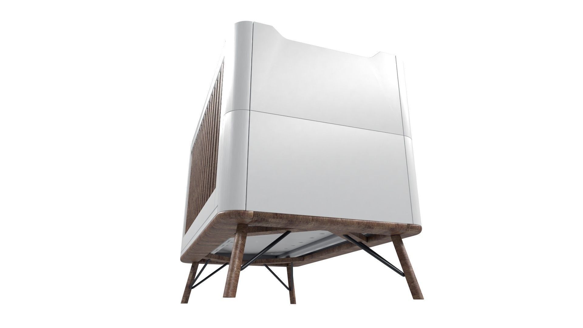 Baby Crib  3D model_3