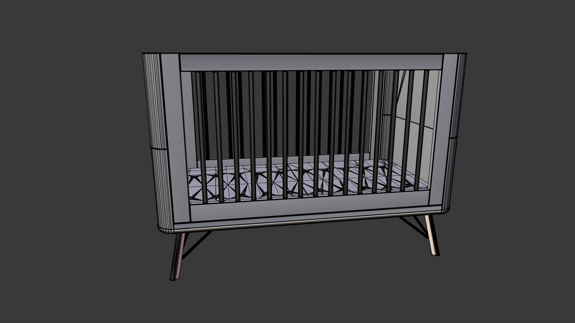 Baby Crib  3D model_15