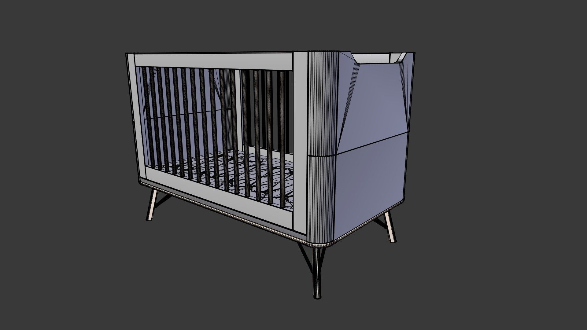Baby Crib  3D model_17