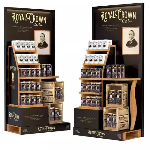 Showcase in a supermarket with beer 2