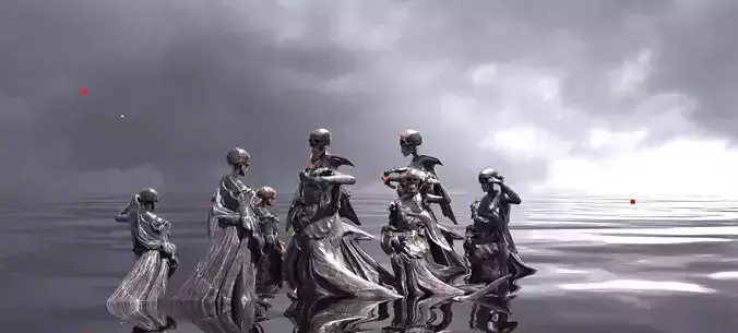 Scull Ghosts Sculptures 5