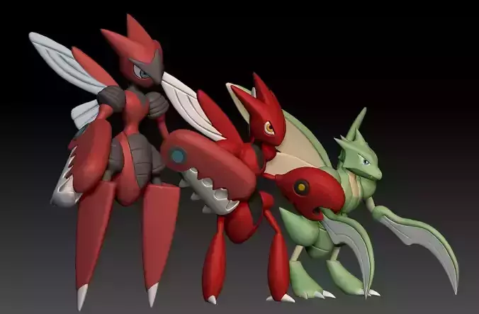 Pokemon Scyther Scizor Mega Evolution
