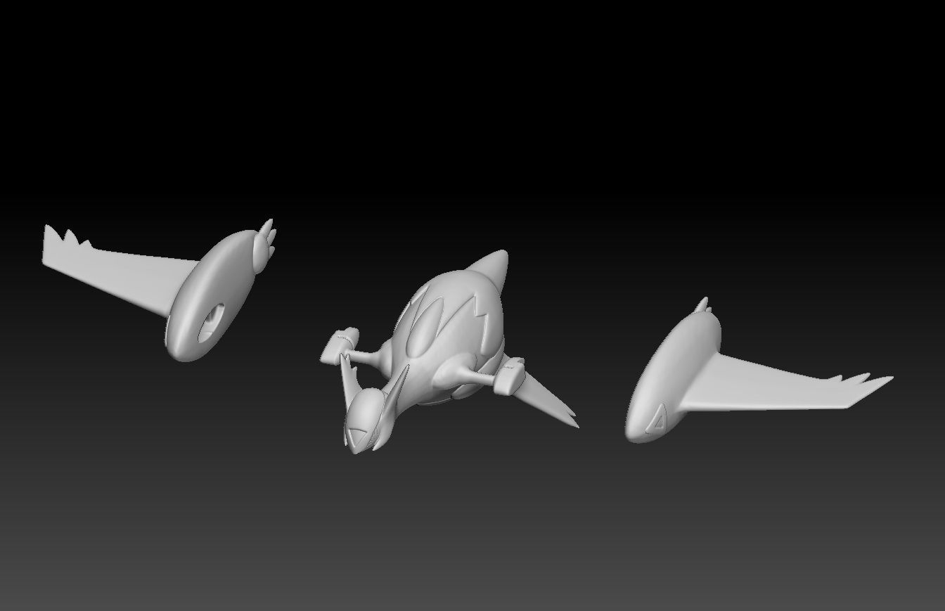 Pokemon Latios Latias Mega Evolution 3D print model_2