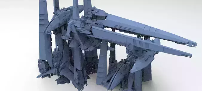 Mining collony Tera Ship Facility collection 2  3D model