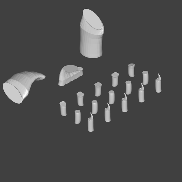 Edaphosaurus Novomexicanus Right Arm STL 3D print model_8