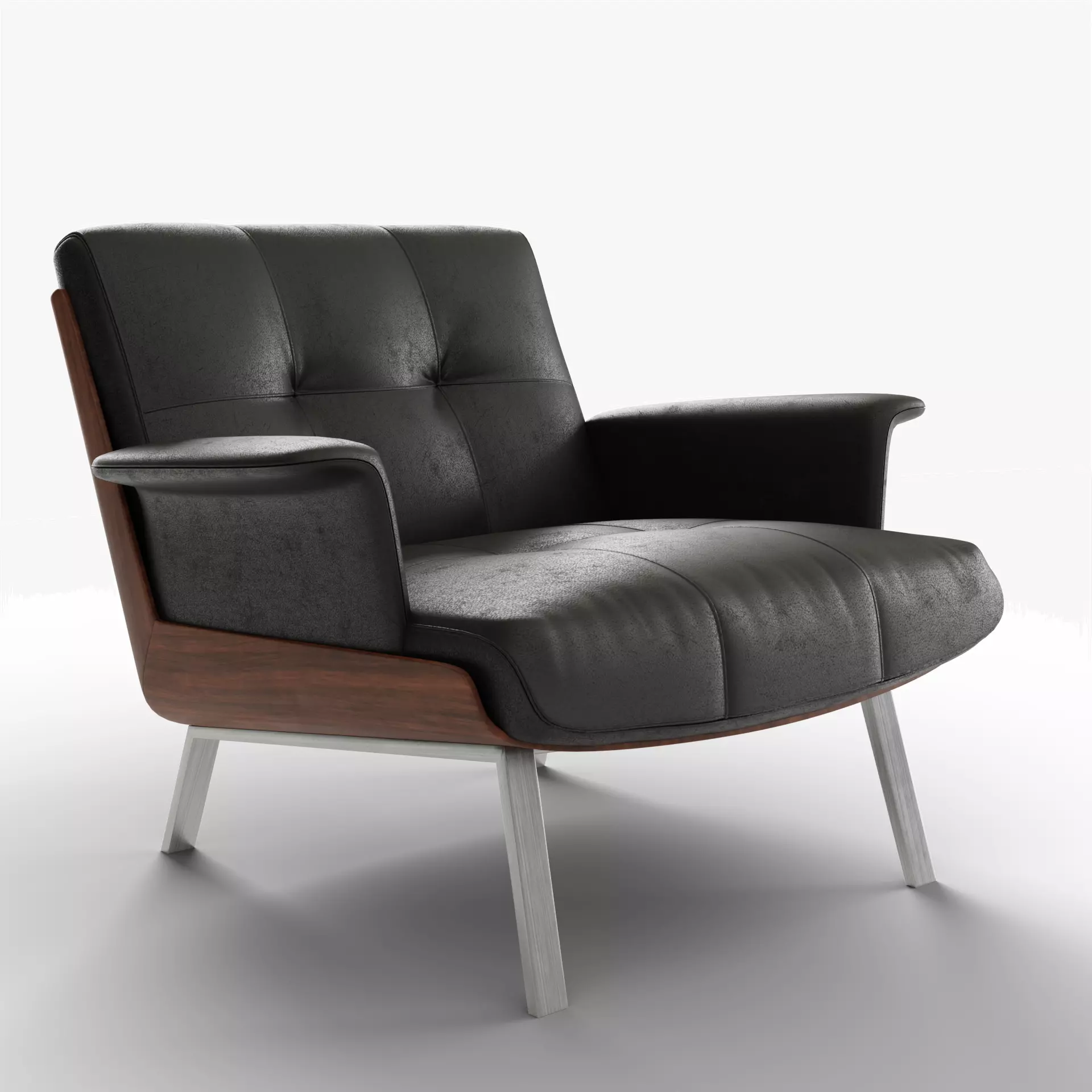 Daiki lounge chair 3D model_0