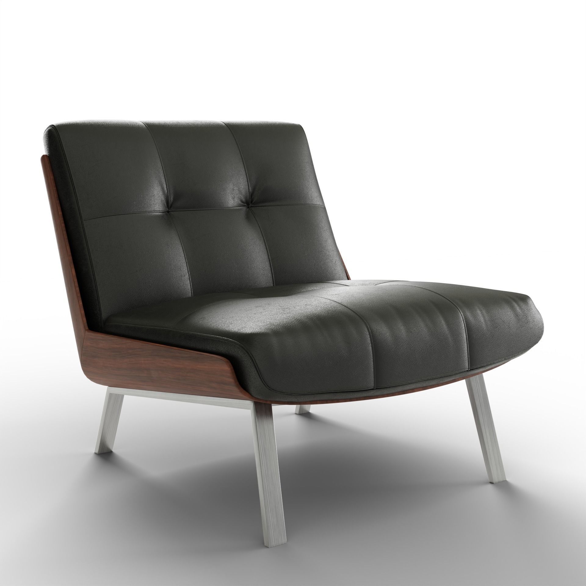 Daiki lounge chair 3D model_2