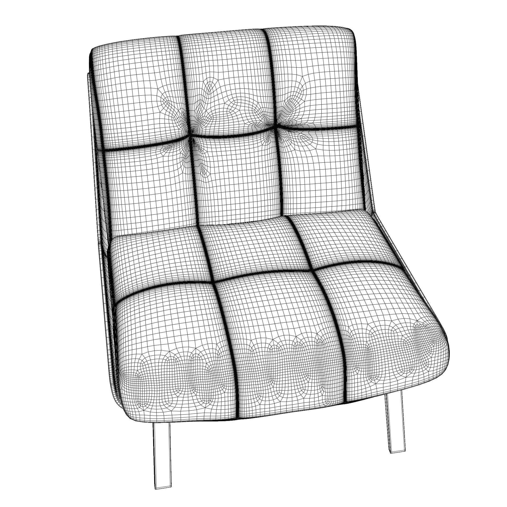 Daiki lounge chair 3D model_11