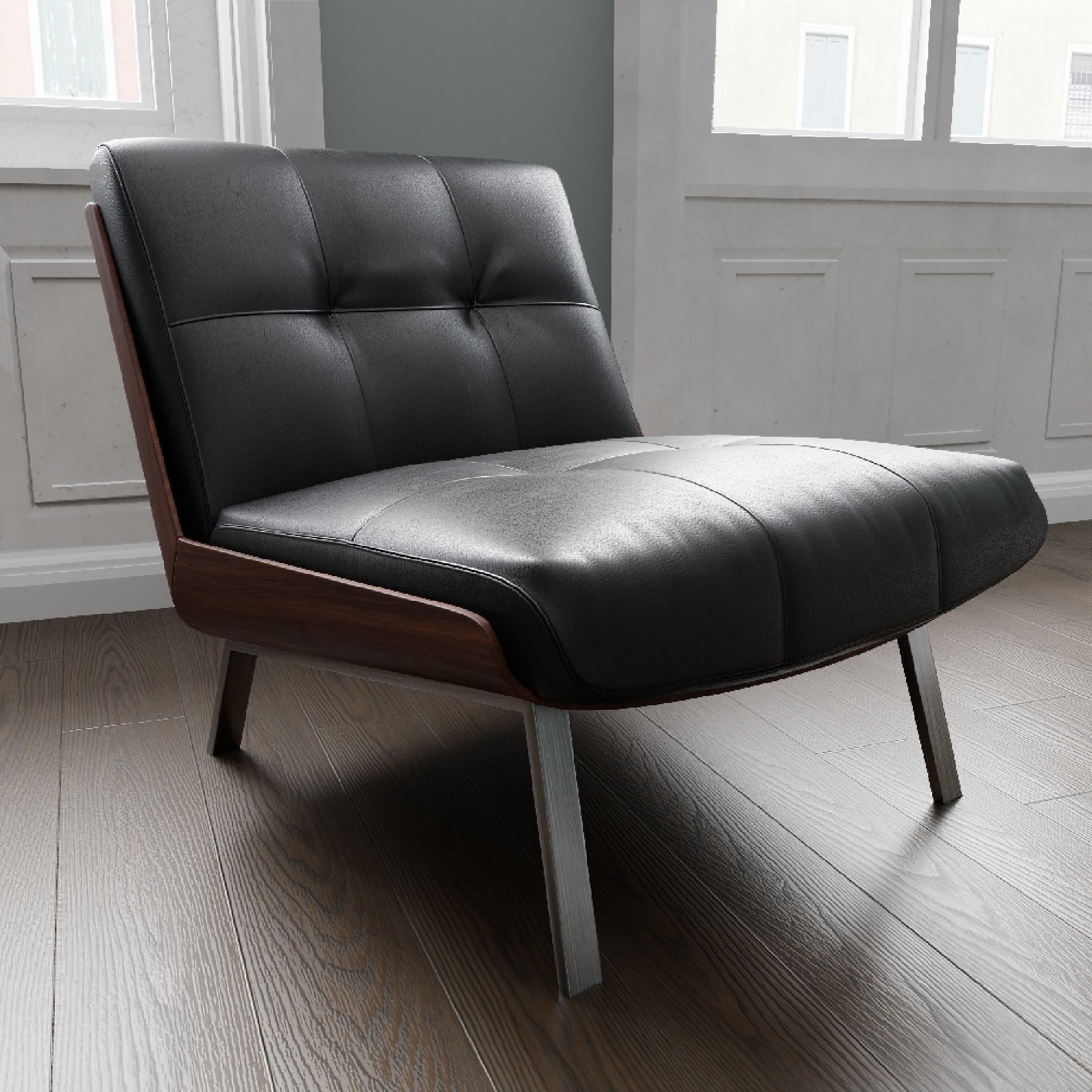 Daiki lounge chair 3D model_12