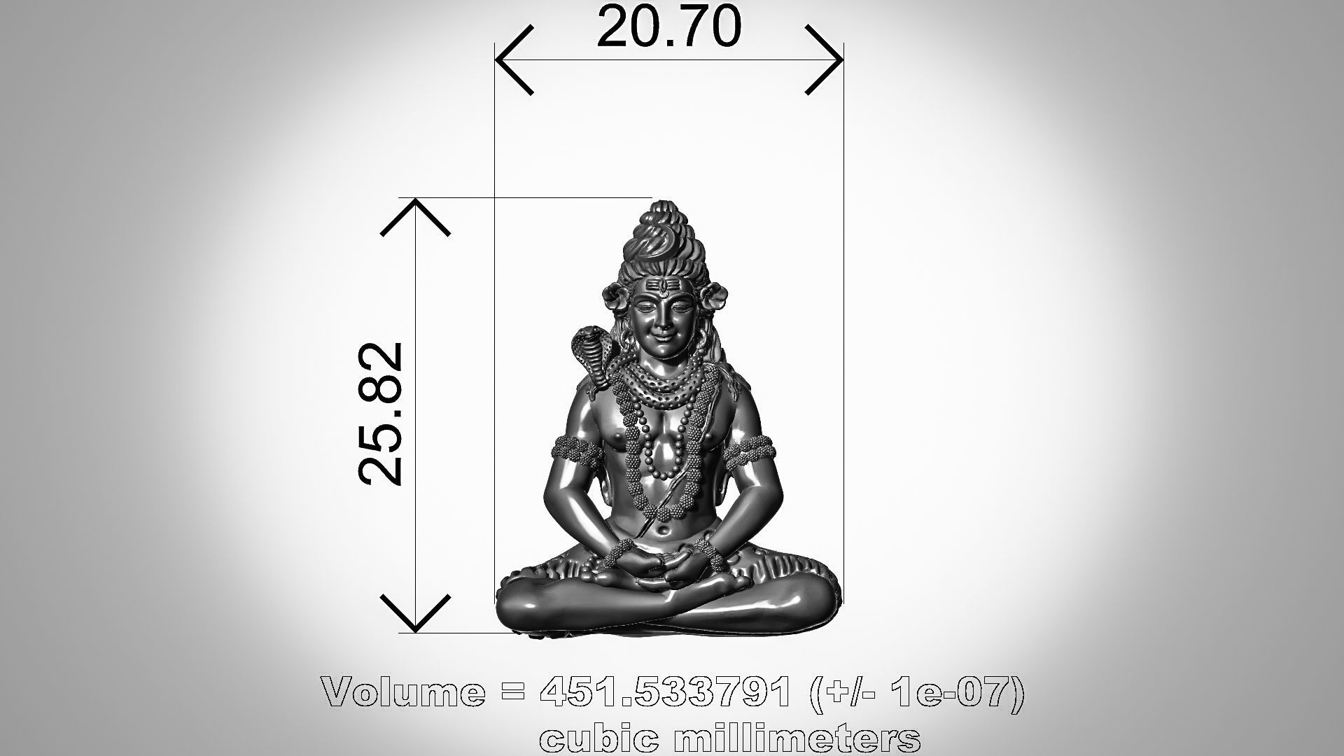 shivji statue of lord ganesha 3D print model_2