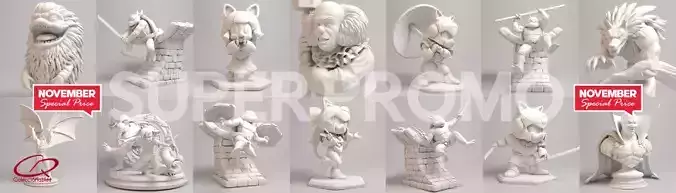 SUPER HOT NOVEMBER PROMO PACK - EXTENDED 3D Model Collection