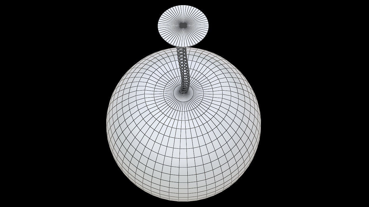 Adjustable height hanging lamp 3D model_8