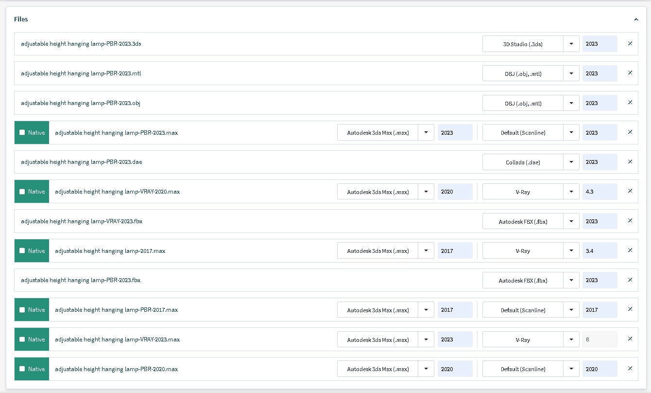 Adjustable height hanging lamp 3D model_13